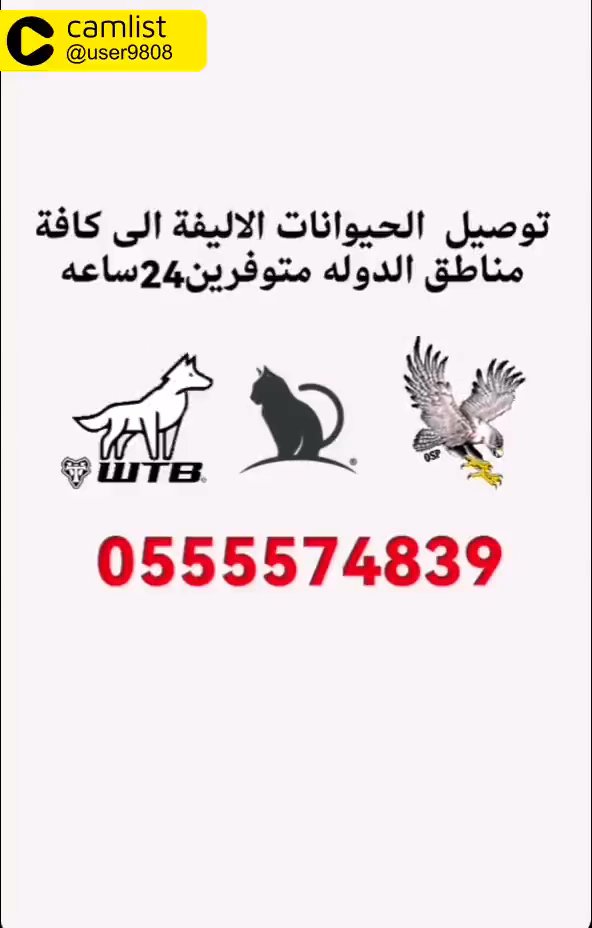 مندوب توصيل حيوانات اليفة متوفر 24ساعه in Sharjah
